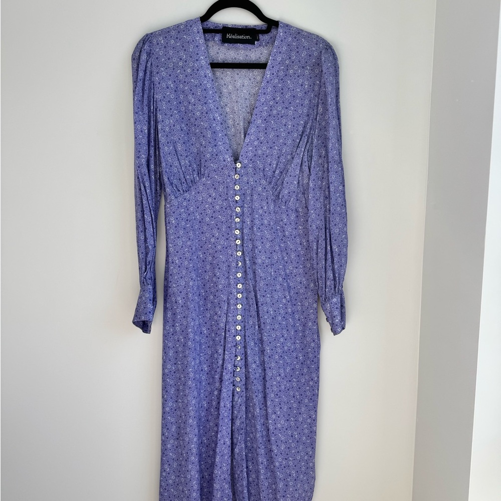 Realisation Par Women's Purple Long Sleeve Dress